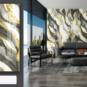 4x10 Feet UV Marble ROLL