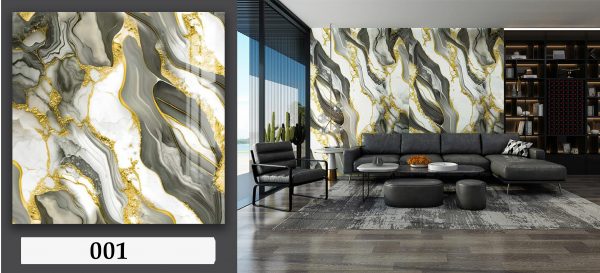 4x10 Feet UV Marble ROLL