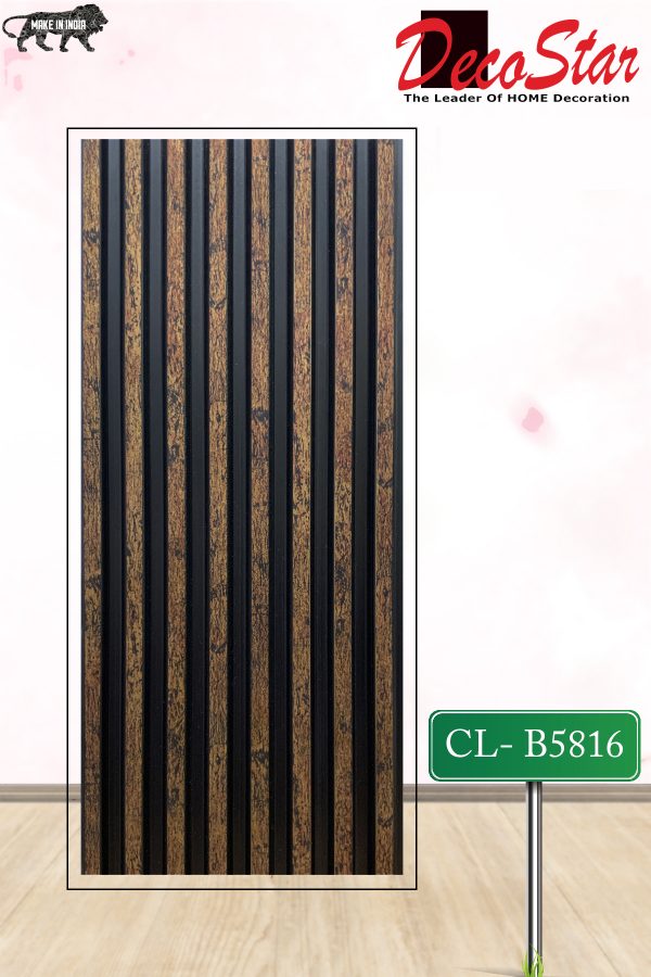 Charcoal Louvers wall panel